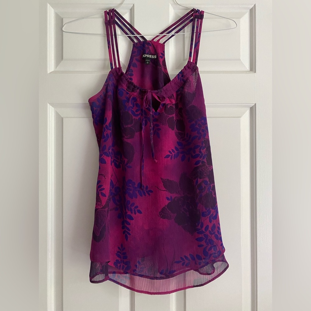 Express halter top size xs. Pink and blue